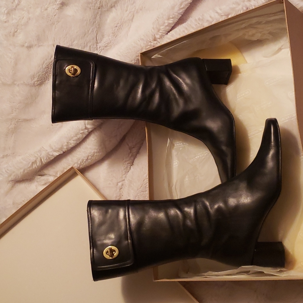 Coach Leather Boots